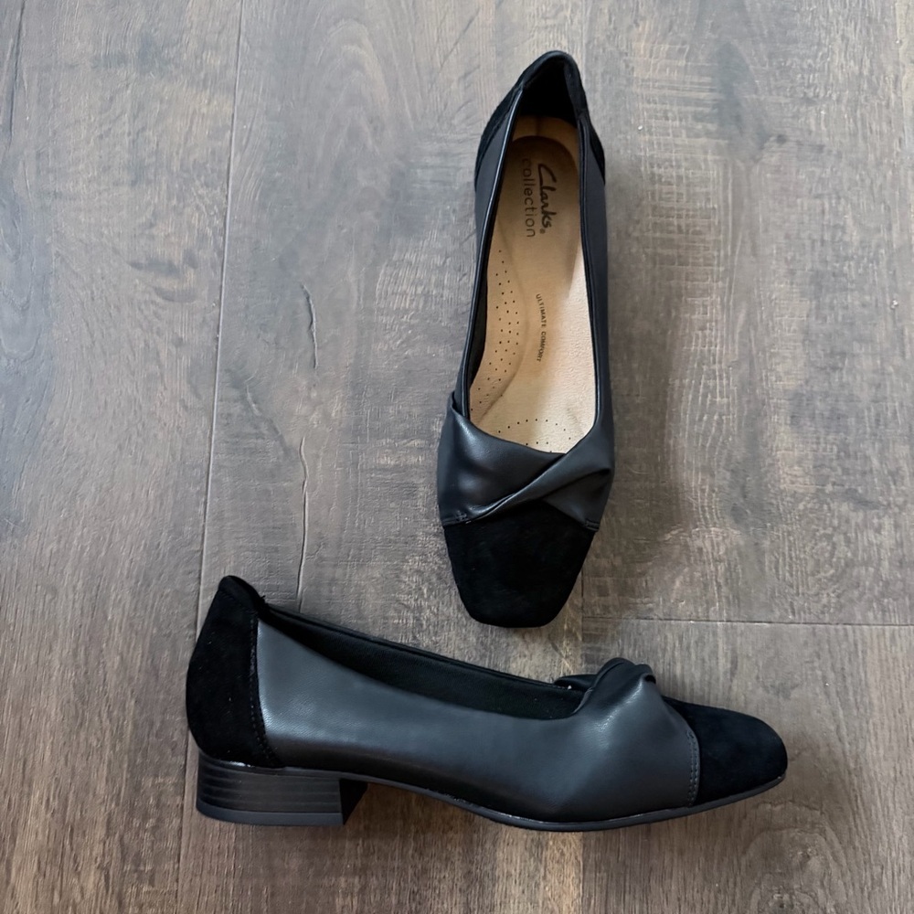 Clarks Tilmont Dalia Womens Black Leather Slip On
Loafer Flats Shoes | 8 W - Picture 9 of 12